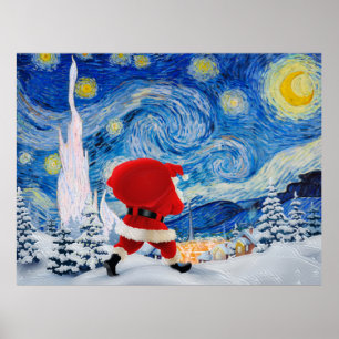 Poster Papai Noel está chegando Cartão postal