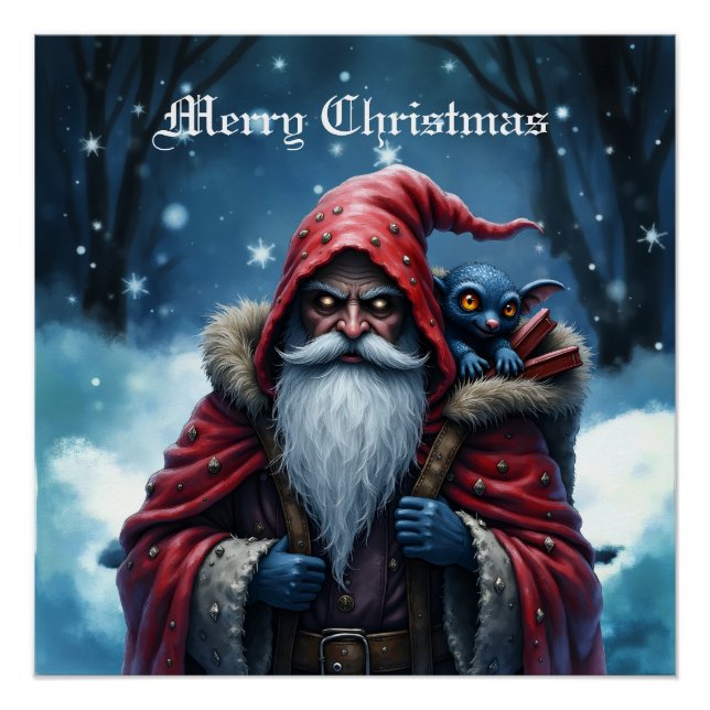 Póster Papai Noel Frostbite & Seu Duende Travesso. (Frente)