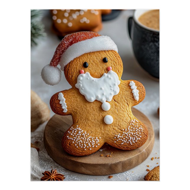 Póster Papai Noel Gingerpão (Frente)