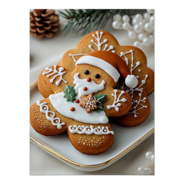 Póster Papai Noel Gingerpão (Frente)