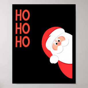 Poster Papai Noel Hooho Natal Ano Novo Homens Criança de 