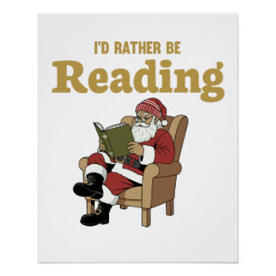 Póster Papai Noel Lendo