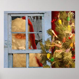 Poster Papai noel na janela