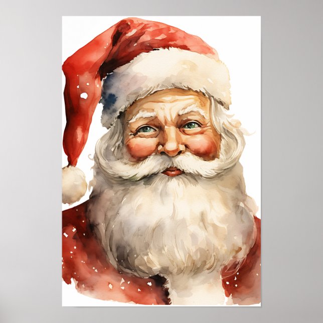 Poster Papai Noel Natal Retrô (Frente)