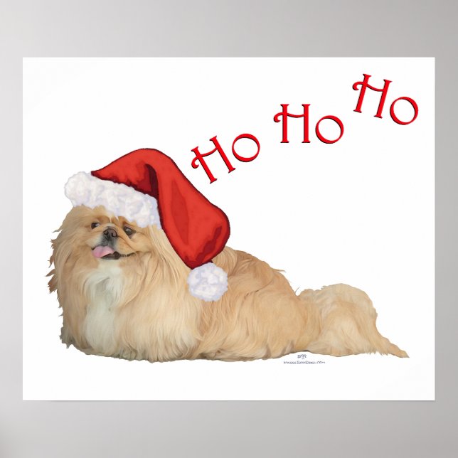 Póster Papai Noel pequinês (Frente)