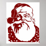 Póster Papai noel Pop de arte Feliz Natal Vermelho<br><div class="desc">Bem,  finalmente aqui está.</div>