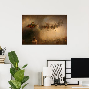 Poster Papai Noel por William Holbrook Beard