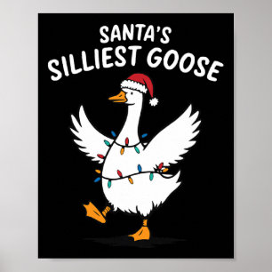 Poster Papai Noel Retro Ganso Mais Bobo Natal Ganso Bobo