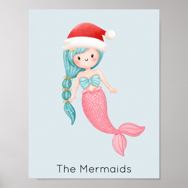 Poster Papai Noel Sereia Natal (Frente)