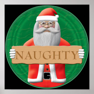 Poster Papai noel - sinal impertinente