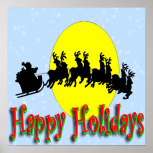 Poster Papai noel Sleigh