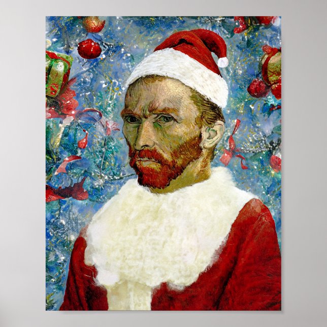 Poster Papai Noel, Van Gogh (Frente)