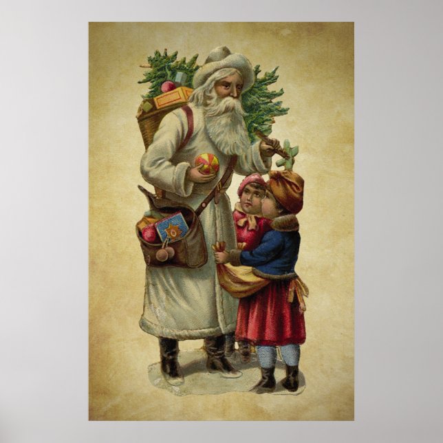 Poster papai noel vintage (Frente)