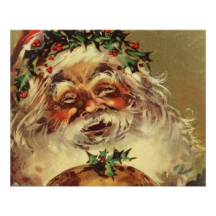 Póster papai noel vintage