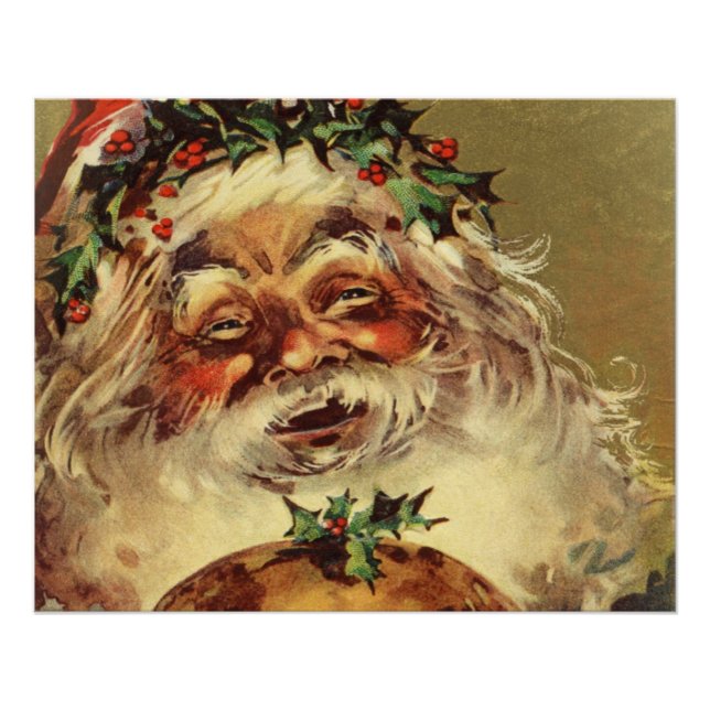Póster papai noel vintage (Frente)