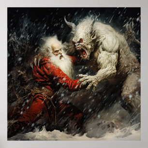 Poster Papai Noel VS Krampus