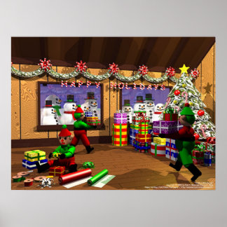 Poster Papai noel Warehouse