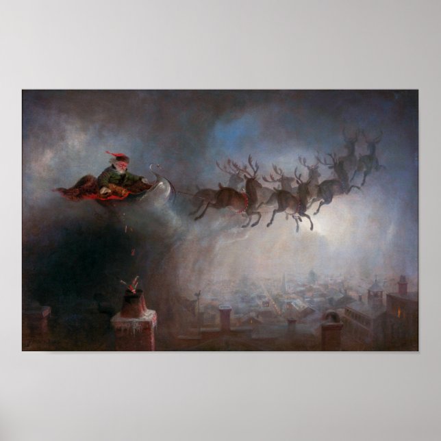 Poster Papai Noel | William Holbrook Beard | (Frente)