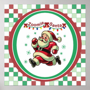 Poster Papai Noel Zoomie Natal