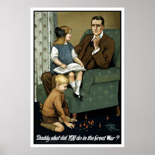 Póster Papai, o que você fez na grande guerra?