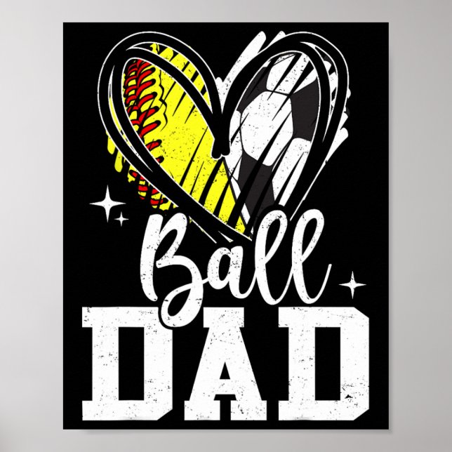 Poster Papai Softll Futebol Papai de Ambos  (Frente)