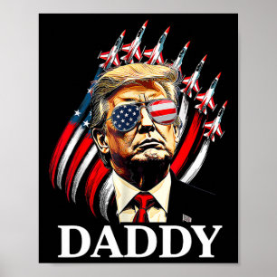 Poster Papai Trump Engraçado - Papai Trump