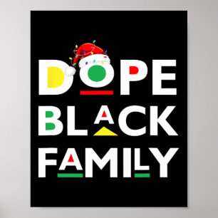 Poster Papais noeis Afro-Negra Afro-Famílias Corresponden
