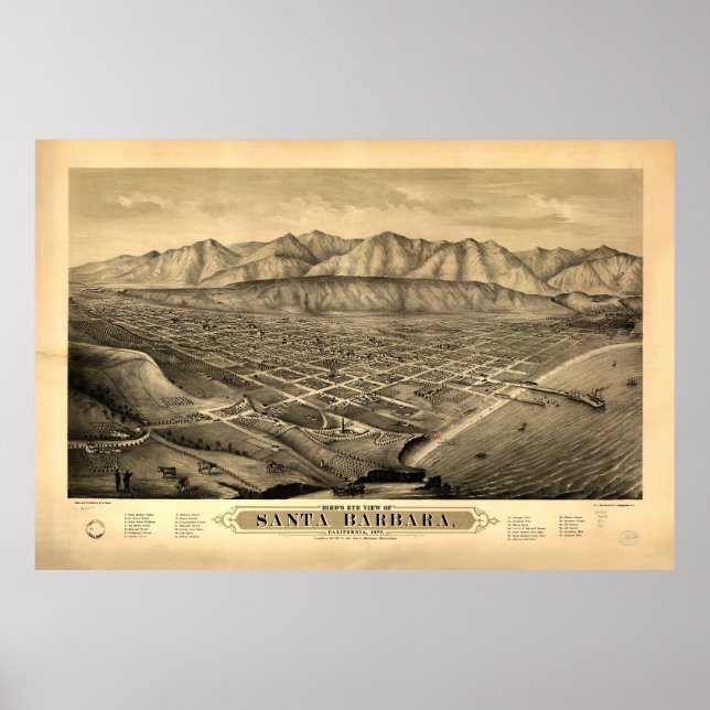 Poster Papais noeis Barbara, Califórnia (1877) (Frente)