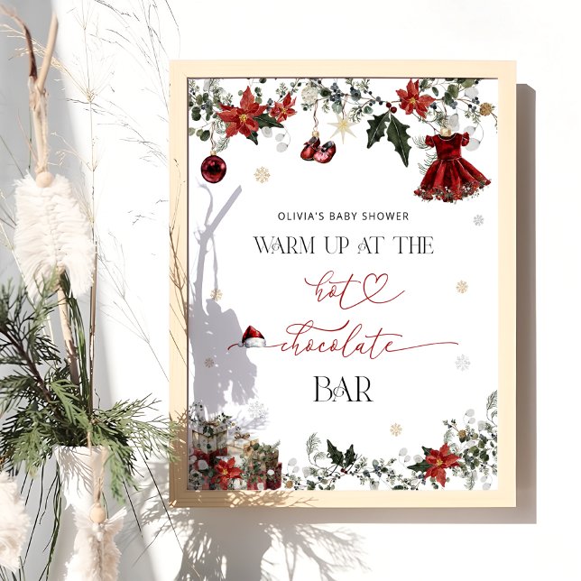 Poster Papais noeis Bebê aquecido no Bar de chocolate que (Criador carregado)