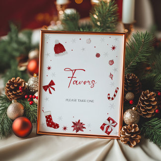 Poster Papais noeis Chás de fraldas de Natal
