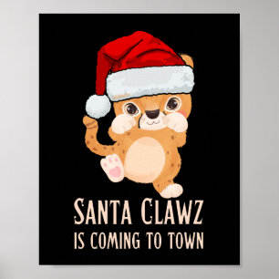Poster PAPAIS NOEIS CLAWZ ESTÁ CHEGANDO À CIDADE DE X-mas