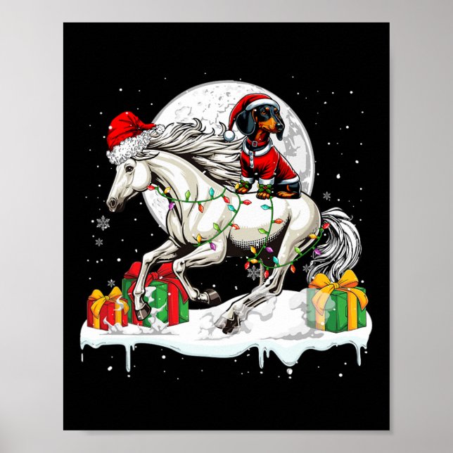 Poster Papais noeis Dachshund Cavaleiro Cavaleiro Cavalei (Frente)