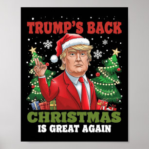 Poster Papais noeis Dança de Trump Tornem o Excelente de 