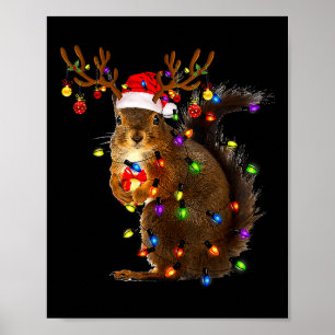 Poster Papais noeis das Luzes das Árvores de Natal do Esq