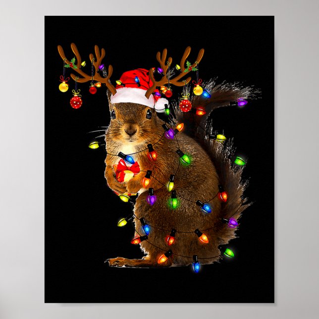 Poster Papais noeis das Luzes das Árvores de Natal do Esq (Frente)