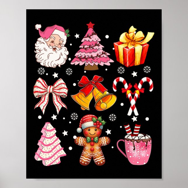 Poster Papais noeis de Arco coquetel Ginge doce de torta  (Frente)