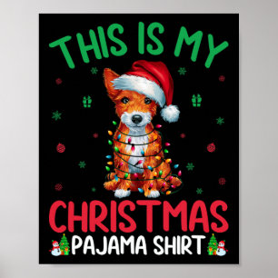 Poster Papais noeis de Árvore do Xmas Brinquedo Raposa Te