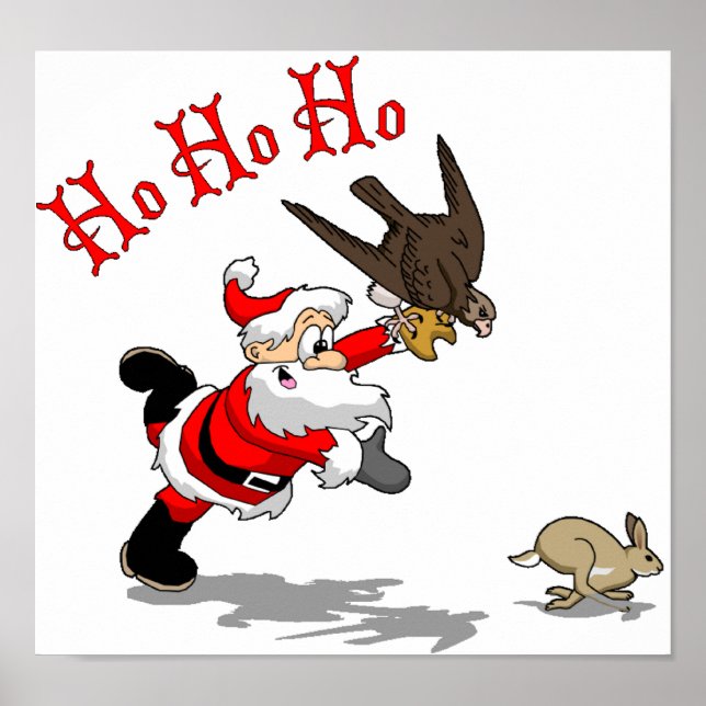 Póster Papais noeis de caça (Frente)