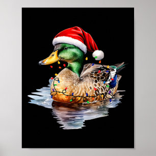 Poster Papais noeis de caça de pata de Natal Mães de pata