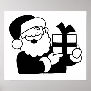 Póster Papais noeis de desenho animado