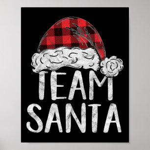 Poster Papais noeis de Equipe Figurino de Natal Família d