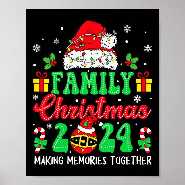 Poster Papais noeis De Esquadrão De Combinação De Natal D (Frente)