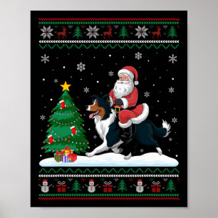 Poster Papais noeis de Luzes de Árvore de Natal Feias And