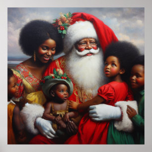 Poster Papais noeis de Natal com Crianças 7