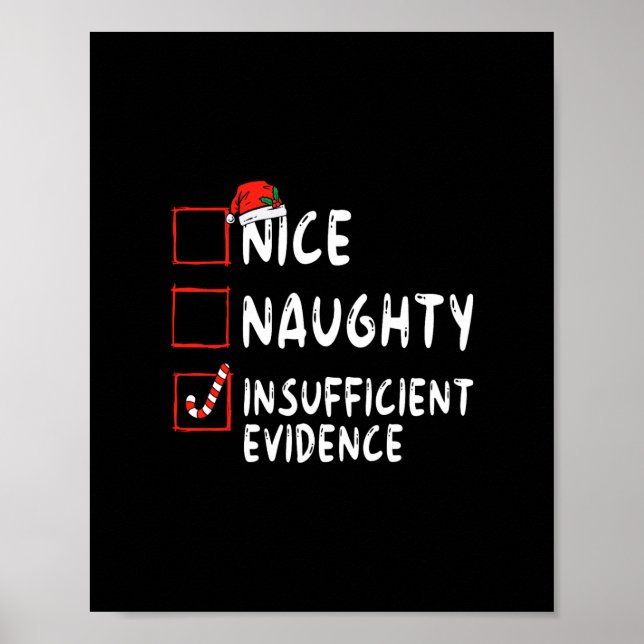 Poster papais noeis de natal de evidências inadequadas (Frente)