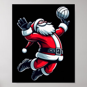 Poster Papais noeis de Natal do Natal de Voleibol Volleyb