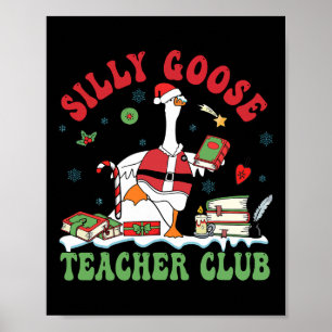 Poster Papais noeis de Natal engraçados Bobo de Ganso Clu