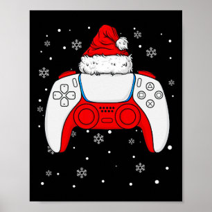 Poster Papais noeis de Natal Gamer Controller Boys Infant