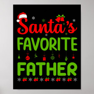 Poster Papais noeis de Natal legal favoritos Padre Feliz