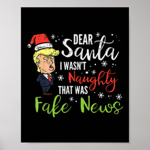 Poster Papais noeis de Natal Notícias Falso Engraçado Xma